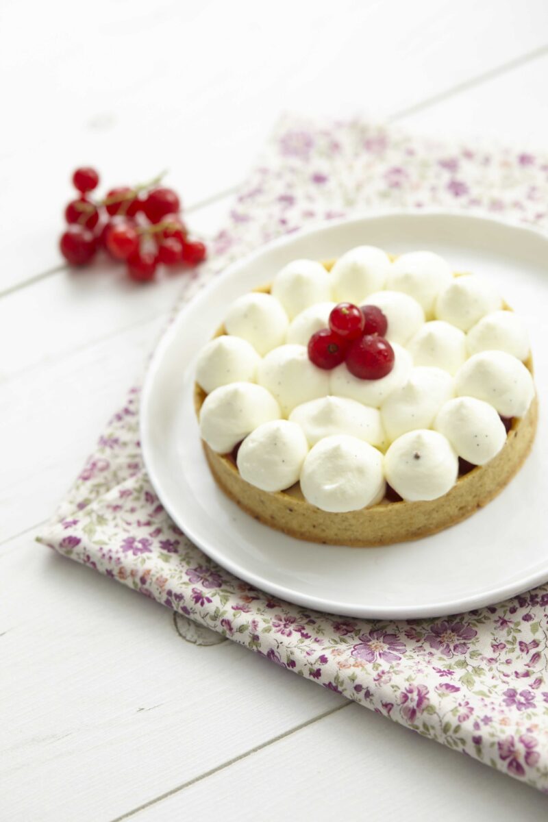 Tartelette cassis myrtilles à la lavande