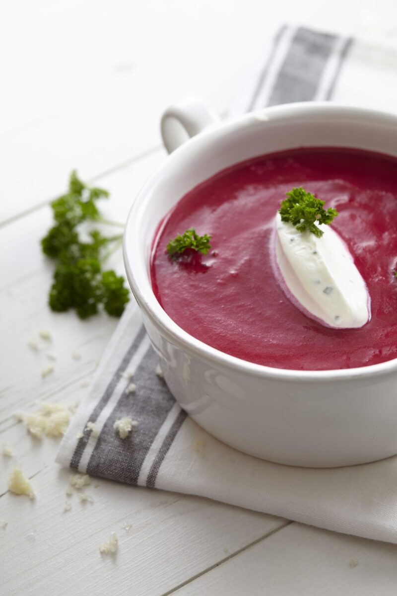 Velouté de betterave au raifort